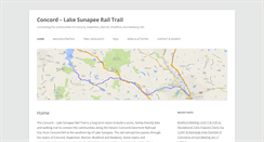 Desktop Screenshot of concordlakesunapeerailtrail.com