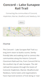 Mobile Screenshot of concordlakesunapeerailtrail.com