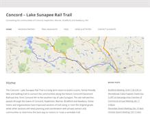 Tablet Screenshot of concordlakesunapeerailtrail.com